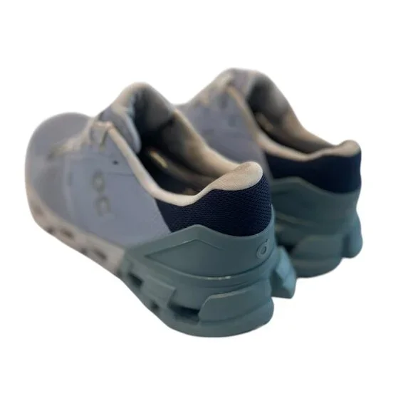 On Running Blue and Gray Athletic Shoes with CloudTec Cushioning - Picture 3 of 16